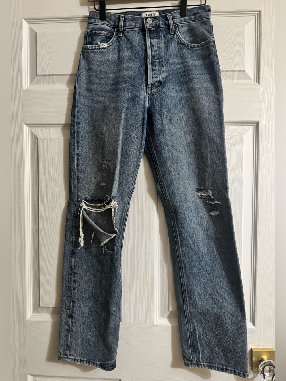 AGOLDE 90’s Pinch High Rise Straight Distressed Jeans 26 Style A154B-x1141